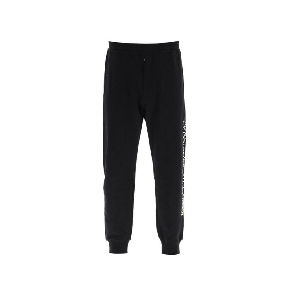 Alexander Mcqueen Logo Cotton Pants Men